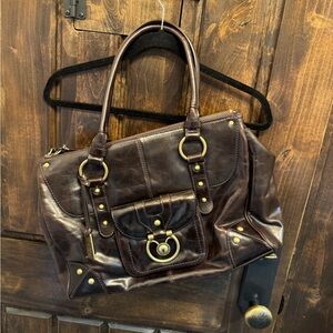 Frye Dark Brown Leather Tote
